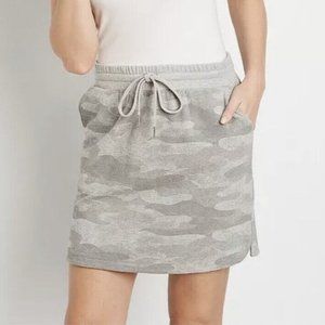 NWT Maurices Camo Print Terry Cloth Skirt